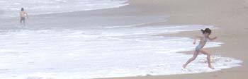 hoje, na praia