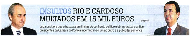 Rui Rio e Nuno Cardoso