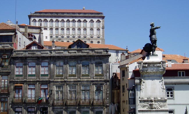 Vista do Palácio da Bolsa