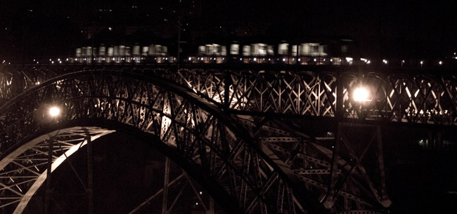 Ponte Luíz I na noite de S. João