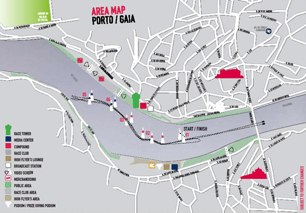 Mapa da RedBull Air Race