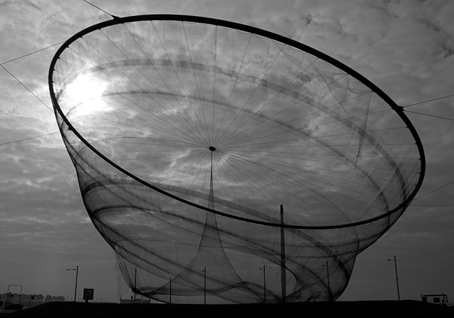 Escultura de Janet Echelman em Matosinhos