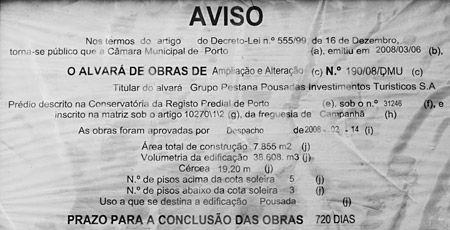 Alvará de construção - Moagens Harmonia